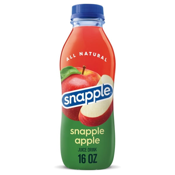 Snapple Apple Juice Drink, 16 fl oz recycled plastic bottle
