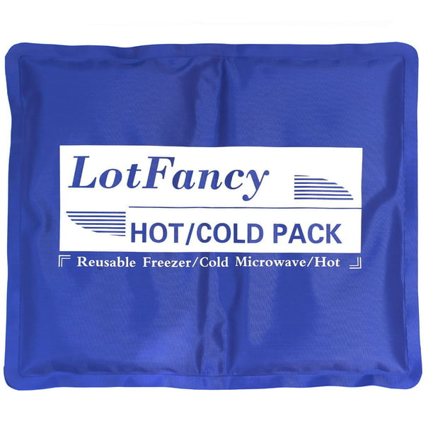 Reusable Gel Ice Pack For Hot Cold Therapy By Lotfancy Ideal For Injuries First Aid Back Shoulder Neck Head 11 5 X 9 5 Inches Walmart Com Walmart Com