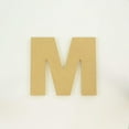 thumbnail image 2 of Package of 1, 6 Inch X 1/2" Thickness MDF Letter M in The Arial Font, Thick, Upper Case for Art & Craft Project, Made in USA, 2 of 4