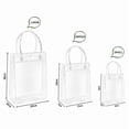 thumbnail image 3 of 1pc Transparent Pvc Handbag Christmas Gift Packaging Bags With Handles Shopping Travel Clear, 3 of 5