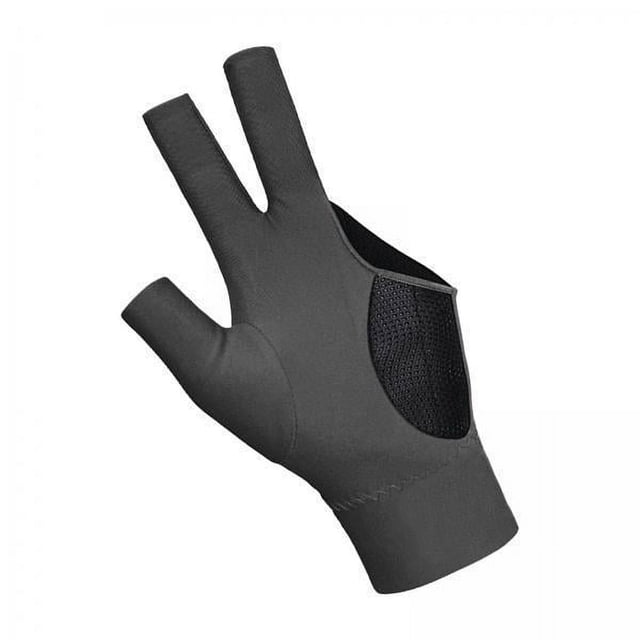 2x Guante De Billar De Antideslizante Mano Izquierda Para Mujeres Hombres Jugando En Interiores Gris