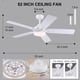 thumbnail image 5 of Ventilador de techo Kviflon 132 cm con luces y mando a distancia RGB, 5 of 9