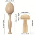 thumbnail image 3 of Egg Shape Wooden Knitting Kit 13 Color Threads Large Eye Needles for DIY Weaving Darning Jeans Socks Beginners, 3 of 8