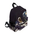 thumbnail image 2 of FORMRS School Backpack with Front Zippered Pocket 12" Student Travel Daypack, Beige Astronaut, 2 of 6