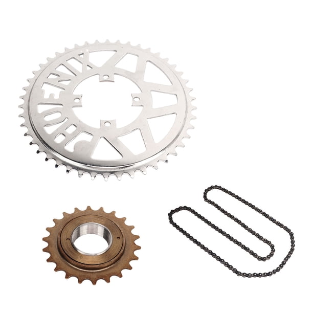 Combo de cadena de piñón de transmisión, piñón de cadena de 410 dientes, cadena de eslabones 114, volante de inercia de 22 dientes para bicicleta ATV y motocicleta YUNYI BRAND Deportes