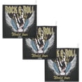 thumbnail image 6 of 5 PCS Winged Rock and Roll Baby Muslin Washcloths, Musical Vintage Soft Absorbent Face Towel Burp Cloths Cotton Bath Wipes Infant Wash Cloth for Newborn Boys Girls, 6 of 6