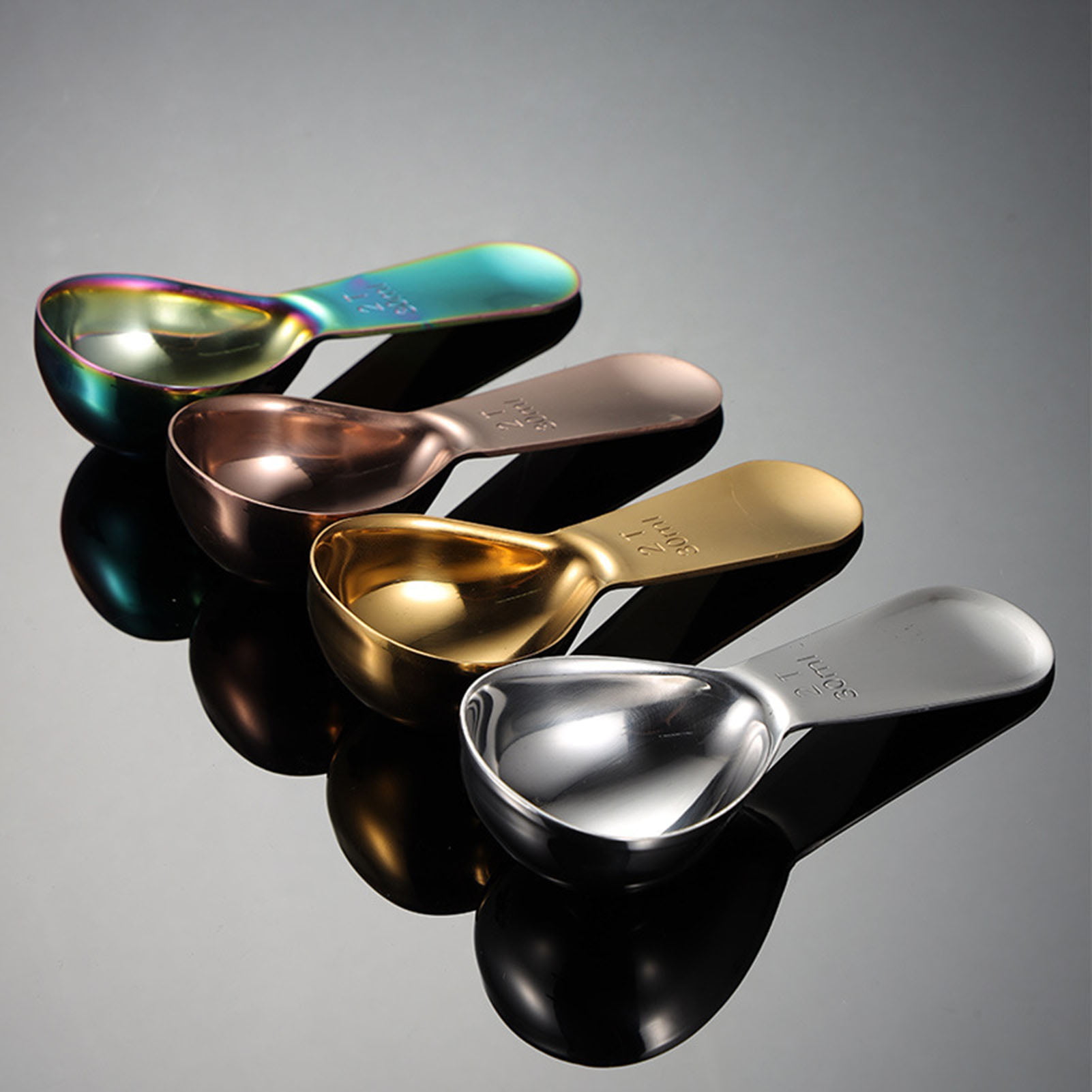 Kymbie® Iridescent Rainbow Set: Measuring Cups, Measuring Spoons and Cake  Scraper