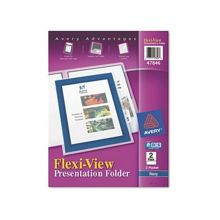 Flexi View 2 Pocket Folders - Avery Flexi-View Presentation Two Pocket Folder AVE47846