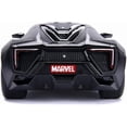 thumbnail image 2 of Rubber Marvel Black Panther & Lykan Hypersport Coche fundido a presión, vehículo a escala 1:24 y figura coleccionable de 2,75, 2 of 4