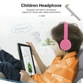 thumbnail image 4 of Children Headphone, Comfortable Wear Foldable Headphone Prevent Entanglement Microphone  For Smartphone Black,White,Red,Pink, 4 of 8