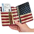 thumbnail image 2 of Funda para pasaporte Fintie cartera de viaje con bloqueo RFID bandera finita de EE UU, 2 of 15