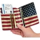 thumbnail image 2 of Funda para pasaporte Fintie cartera de viaje con bloqueo RFID bandera finita de EE UU, 2 of 15