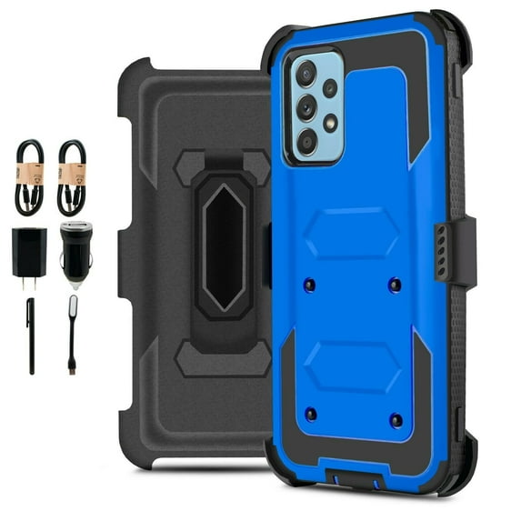Value Pack ! for Samsung Galaxy A72 5G Heavy Duty Phone Case 360° Cover Clip Kickstand Holster Hybrid Shock Bumper