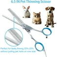 thumbnail image 5 of 5 in 1 Premium Dog Grooming Scissors, Professional Dog Scissors for Grooming with Safety Round Tips, A house of tools Stainless Steel Thinning Shears, Dog Pet Cat Shears for Grooming Kit, 5 of 7