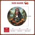 thumbnail image 2 of Sikiie Forest Meditating Gorilla Nativity Christmas Tree Skirt, Jesus Christian Winter Holiday Tree Mat Decoration(30-48IN)30", 2 of 6