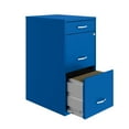 thumbnail image 5 of Space Solutions 3 Drawer Letter Width Vertical File Cabinet with Pencil Drawer, Blue, 5 of 6