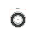 thumbnail image 4 of Uxcell Deep Groove Ball Bearings Metric Double Seal Chrome Steel ABEC1 Z2 16mmx35mmx11mm, 4 of 4