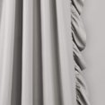 thumbnail image 2 of Lush Decor Reyna - Juego de Paneles de Cortina de Ventana con Volantes, par, 54 Pulgadas de Ancho x 84 Pulgadas de Largo, Gris Claro, Cortina fluida, Cortinas románticas con Volantes para recámara,, 2 of 14