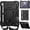 Black, variant on SaniMore for iPad 10th Generation 10.9" 2022 Case Built-in Pencil Holder, Multi-Functional Cover Support Shoulder & Handle Strap & Kickstand Military Shockproof Protective Shell, Black/Gray
