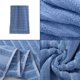 thumbnail image 4 of Set de toallas de baño de algodón en pack de 2 | Secado rápido ultra absorbente | 75×35cm Gris-Blanco-Azul- Gris Oscuro | Suave, duradero, ligero para casa, gimnasio, viajes | Resistente al, 4 of 6