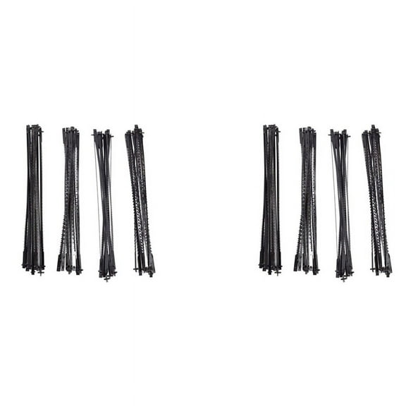 24Pcs 5 Inch Pinned Scroll Saw Blades TPI 10/15/18/24 Tools Accessories for Woodworking for DIYers