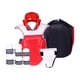 thumbnail image 3 of Conjunto de equipo de protección de Taekwondo para hombre, conjunto de uniforme de Taekwondo, Protector de ingle, ropa de Karate roja para el hogar, XL, 3 of 8