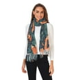 thumbnail image 2 of FORMRS Womens Scarf Winter Soft Long Big Warm Shawls Wrap Tassel Scarves, Whimsical Foxes Pattern, 2 of 9