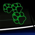 thumbnail image 1 of Paw Print Trio - Vinyl Decal - Choose Color - [YELLOW GREEN], 1 of 1