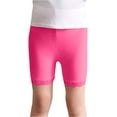 thumbnail image 2 of Girls High Waisted Athletic Biker Shorts - Kids Yoga Dance Gymnastics Comfy Workout Shorts, 2 of 3