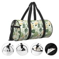 thumbnail image 5 of Horeoi Hawaiian Style Print Foldable Travel Duffle Bag with Removable Strap - Water-Resistant Gym Vacation Luggage Multi-Pocket Design, 5 of 8