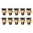 thumbnail image 2 of Cheers.US Graduation Sweet Boxes,10pcs Doctoral Cap Shaped Gift Box Black Graduation Celebration Treat Sweet Biscuit Chocolate Sweet Box with Yellow Tassel for Graduation Ceremony Party, 2 of 9