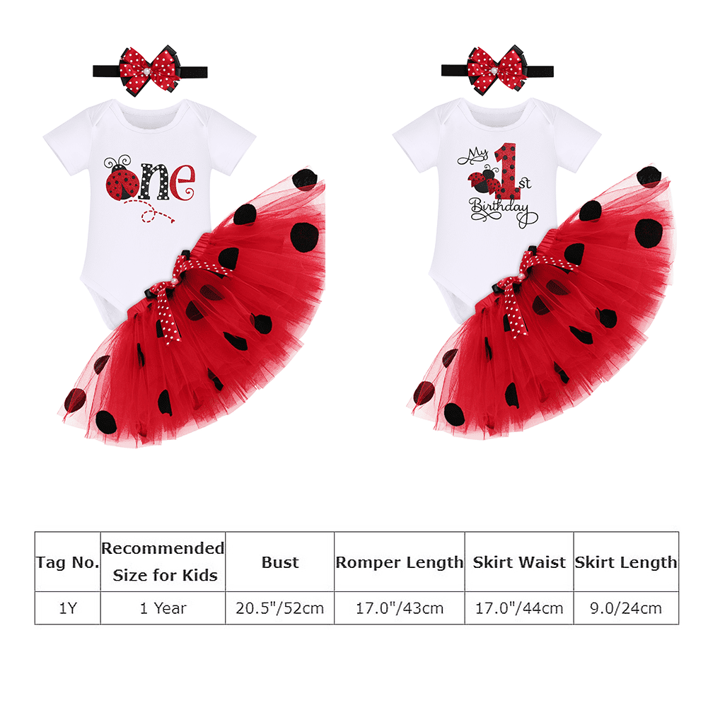 Ladybug outfit for 1st birthday hot sale