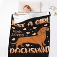 thumbnail image 6 of Dachshund Blanket Gifts Ultra Soft Cozy Throw Flannel Blanket, Lightweight Fuzzy Fleece Blanket Warm Plush Throw Blankets for Couch, Sofa, Bed 60"x80" for Adult, 6 of 6