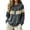 GrayB&17#0903l, variant on Garbnen Fair Isle Cardigan Sweaters for Women Vintage Long Sleeve Open Front Lightweight Cardigans for Women Crew Neck Button Up Dressy Fall Winter Outwear Wine Cardigan for Women Knit Coat M