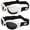 White-Clear & Smoke, variant on Birdz Eyewear Eagle Motorcycle Skydiving Padded Goggles 3 Pairs White Vented Frames Bundle Anti-Fog Lenses (White-Clear & Smoke)
