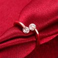thumbnail image 6 of EOEMY 18K Rose Gold Plated Fashion Ring Aaa Zirconia Women B157-8, 6 of 7