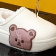 thumbnail image 3 of QWZNDZGR Winter Waterproof Child Cartoon Slippers Warm Girls Boys Non-Slip Plush Stepped Cotton Indoor Outdoor Home Toddler Thick Heel, 3 of 6