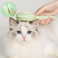thumbnail image 3 of NIBOLOG Pet Comb Pet Hair Cleaner Brush Cat Grooming Brush with Release Button Cat Brush Shedding Hair Pet Massage Brush, 3 of 8