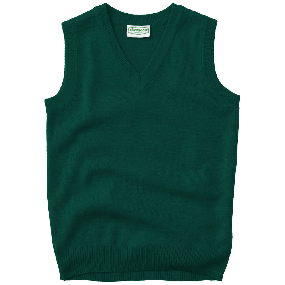 Classroom - Classroom School Uniform Adult Unisex V-Neck Sweater Vest ...