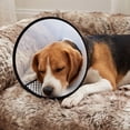 thumbnail image 6 of Transparent Pet Elizabethan Collar, Breathable Soft Mesh Recovery Cone for Dogs and Cats, Anti-Lick Wound Healing E-Collar, Size 11.8-13.4 Inches, 6 of 7