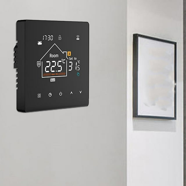 Thermostat Intelligent, Écran Tactile LCD Thermostat de Chauffage au Sol Programmable, Prend en Charge la Minuterie et