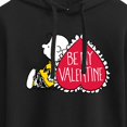 thumbnail image 3 of Peanuts - Be My Valentine - Juniors Cropped Pullover Hoodie, 3 of 6