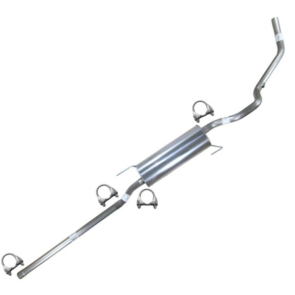 Northeastern Exhaust Stainless Steel Cat-Back Exhaust Kit Fits 2004–2008 Ford F-150 5.4L 163" WB | Extension Pipe, Muffler & Tail Pipe | Clamp Included