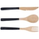 thumbnail image 4 of Cubiertos de madera, cucharas, tenedores, cuchillos, 3 piezas, cubiertos de madera japoneses, juego de cubiertos para cocina, rendimiento inigualable, 4 of 12