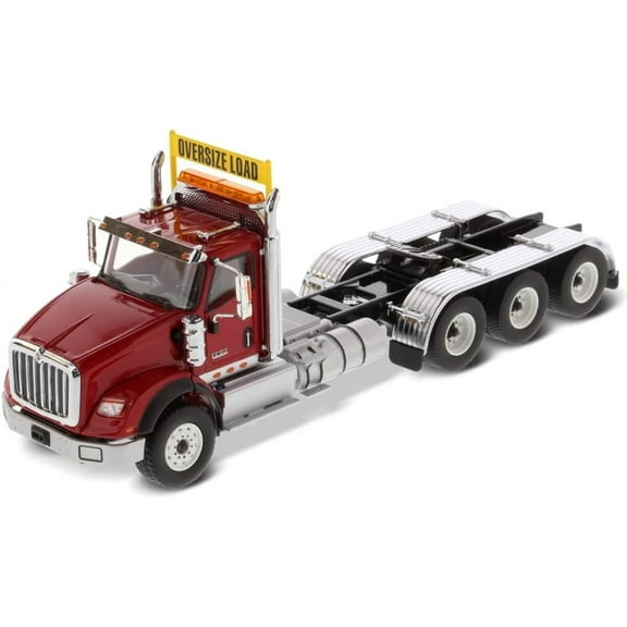 Diecast Masters International HX620 SBFA Day Cab Tridem Tractor | 1:50 Scale Model Semi Trucks | Red Diecast Model by Diecast Masters 71008