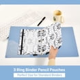 thumbnail image 5 of ALAZA 2 Pack Pencil Pouch Cartoon Gamepad Pencil Case for 3 Ring Binder Clear Window Pencil Bag Organizers, 5 of 6