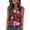 A019-Red, variant on SAATLERI Hawaiian Print Sleeveless Shirt for Women V-Neck Casual Loose Fit Summer Essential Tops Tropical Comfortable Blouse