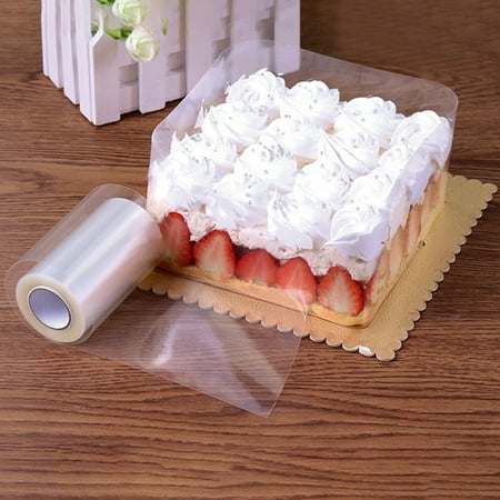 

GWONG 8/10cm Clear Mousse Wrap Edge Cake Baking Tape Dessert Collar DIY Decor Tool