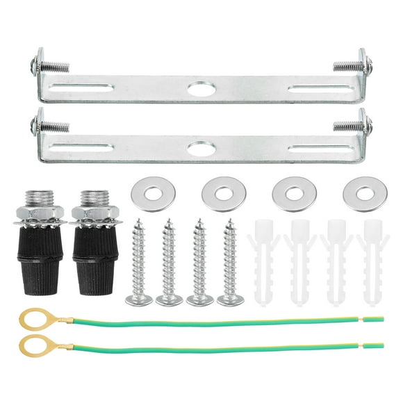 Unique Bargains Ceiling Light Plate 120x20x16mm Lighting Fixture Mounting Bracket for Home Office Chandelier 2 Set
