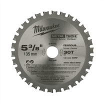 Milwaukee 48-40-4070 5-3/8" 30T Ferrous Metal Circular Saw Blade